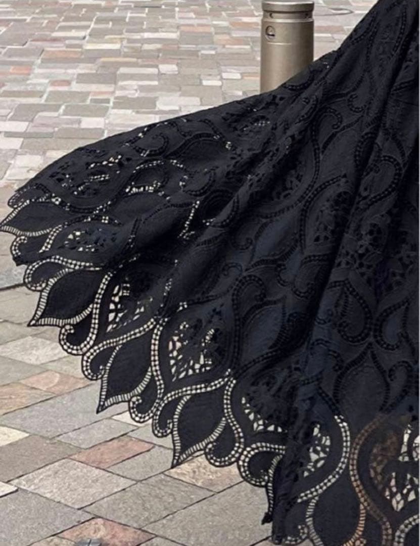 美品✨JENNE 総レース タック フレンチスカート