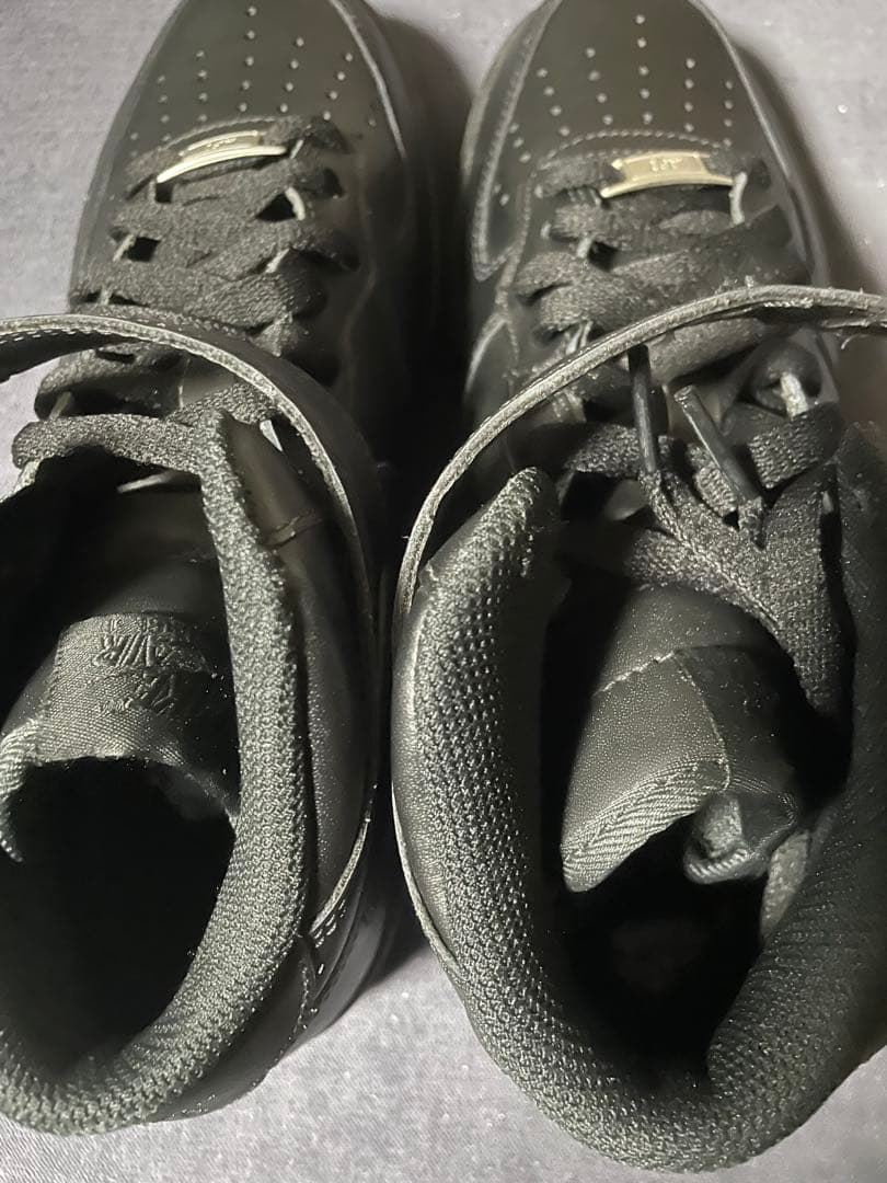 未使用NIKE AIR FORCE 1 MID '07 \"All Black\"
