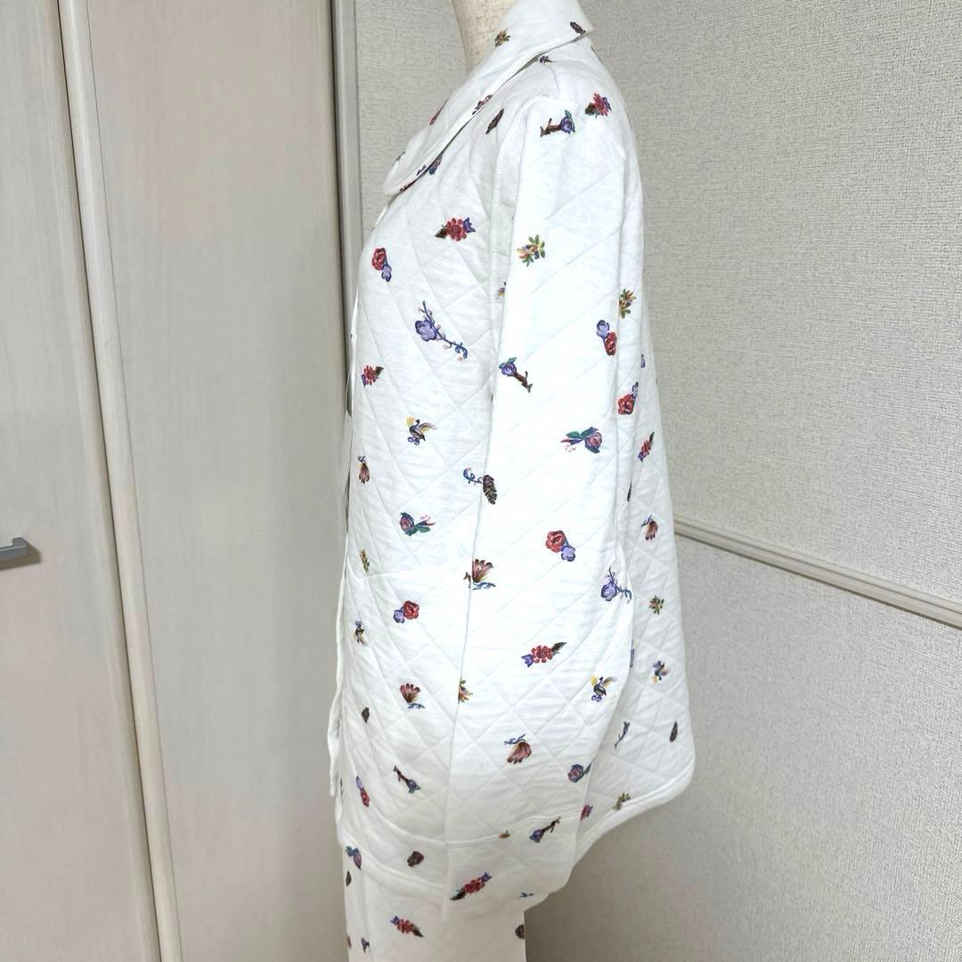 新品未使用タグ付　ワコールツモリチサト　保温性生地暖かキルティングパジャマM 白