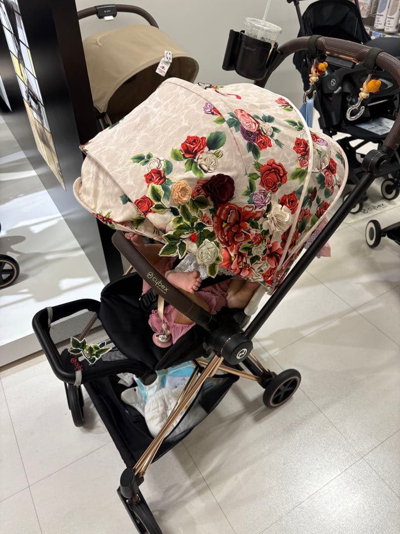 Cybex 花柄ベビーカー サイベックス ミオス