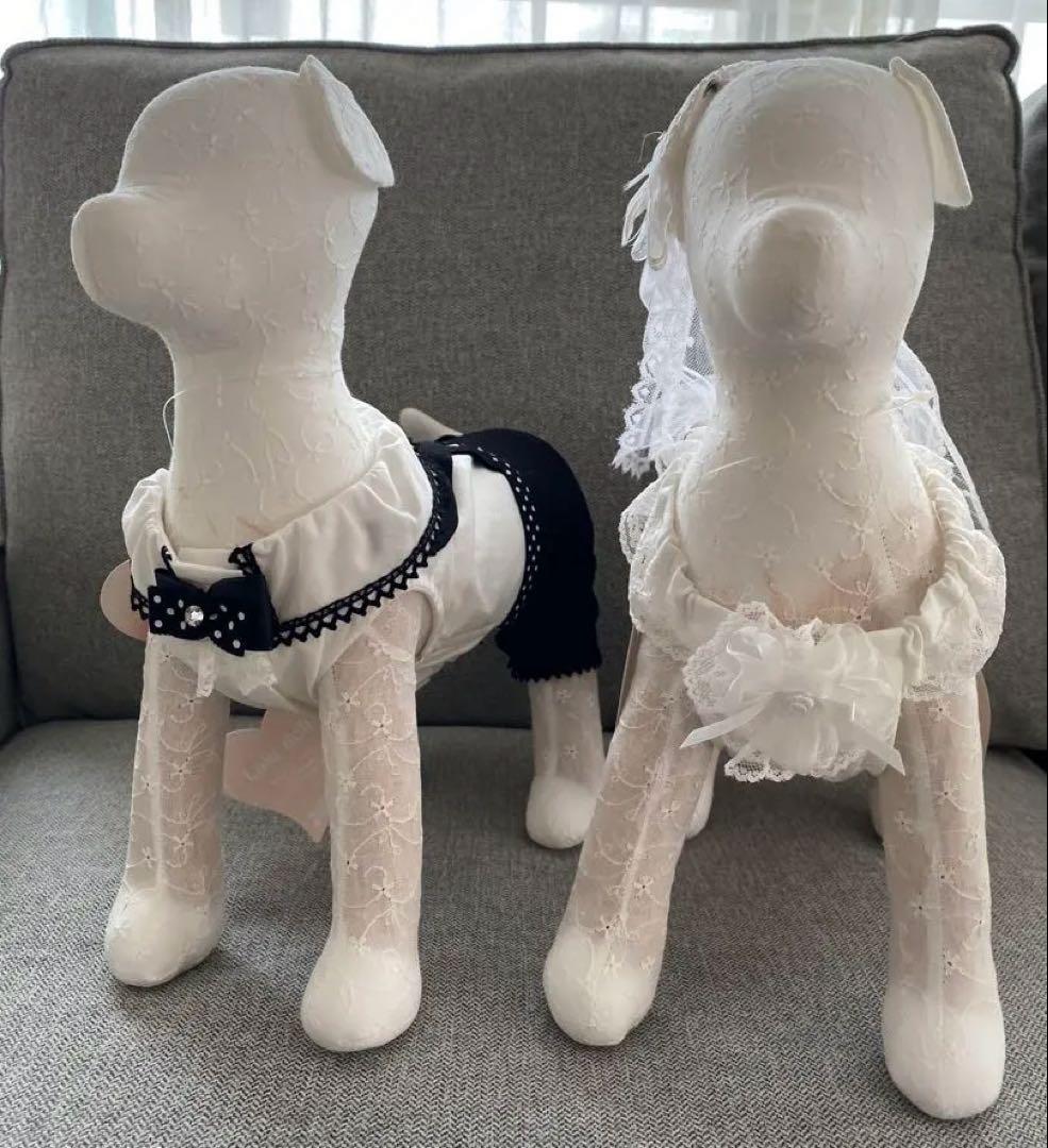 新品 華集LULU doll ヘッドリュクスバーディ 水玉蝶タイ ケアお洋服