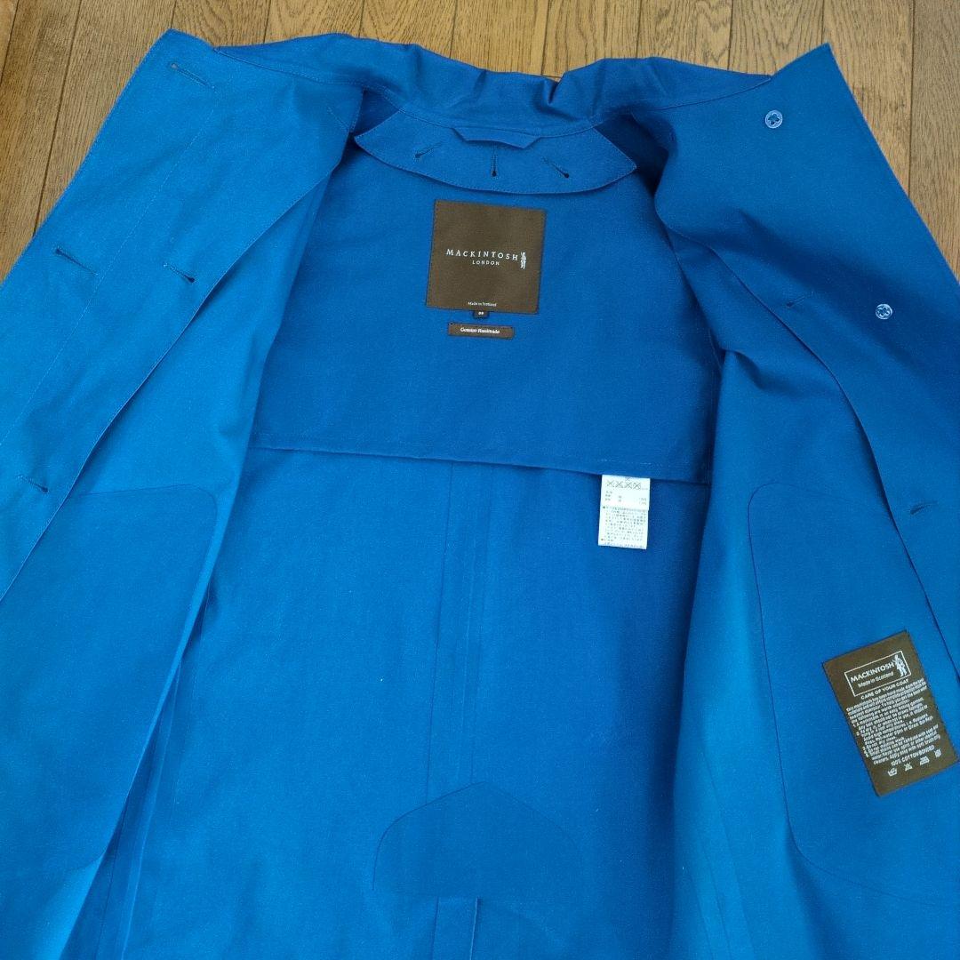 MACKINTOSH LONDON ステンカラーコート 青　サイズ36