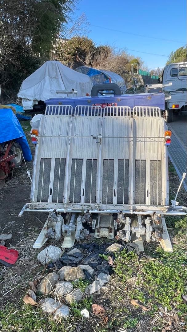 イセキ 田植機 pq4-df 施肥機付 訳あり 値下げ前提 来シーズン早い備えを