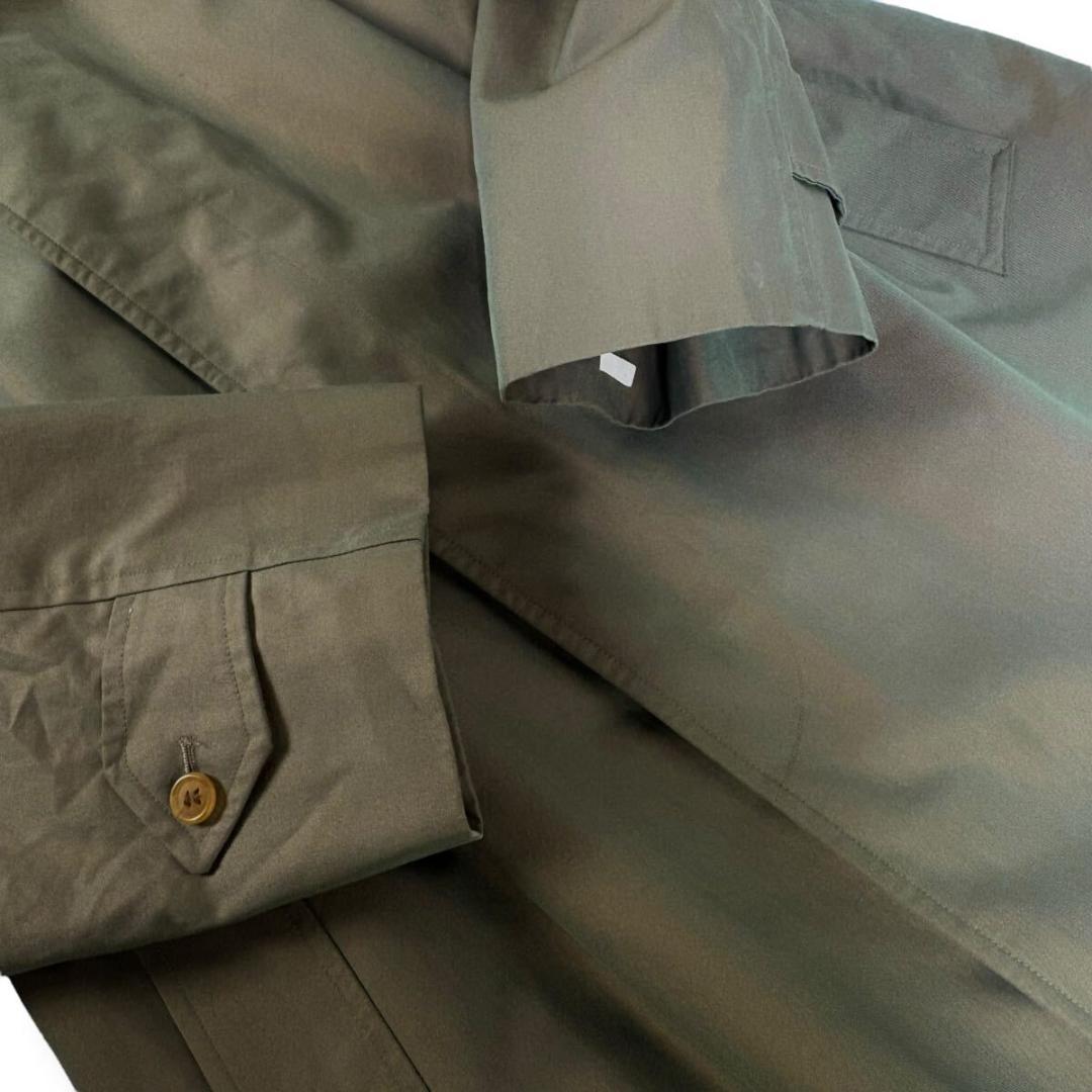 【美品】バーバリー コットン ロングコート ノバチェック 玉虫色 175サイズ