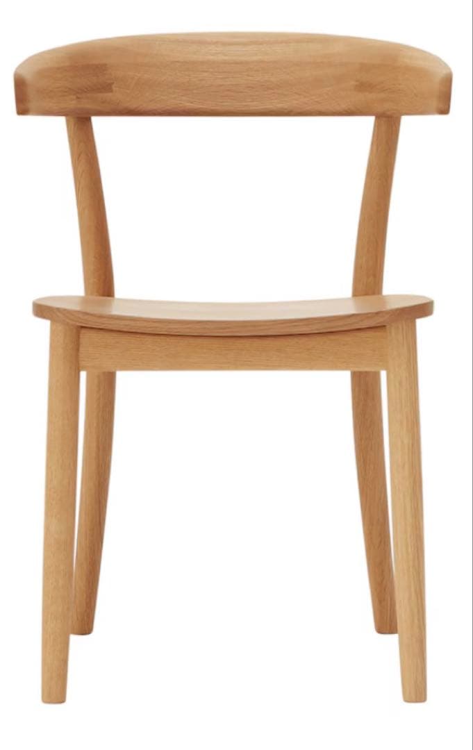 無印オーク無垢材チェア幅51x奥行50.5x高さ73