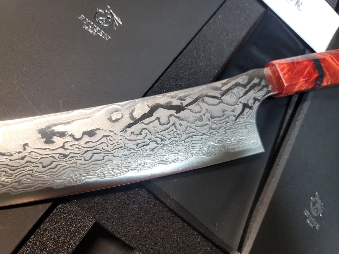 龍泉刃物　紅蓮緋龍 SPG Strix 牛刀　240