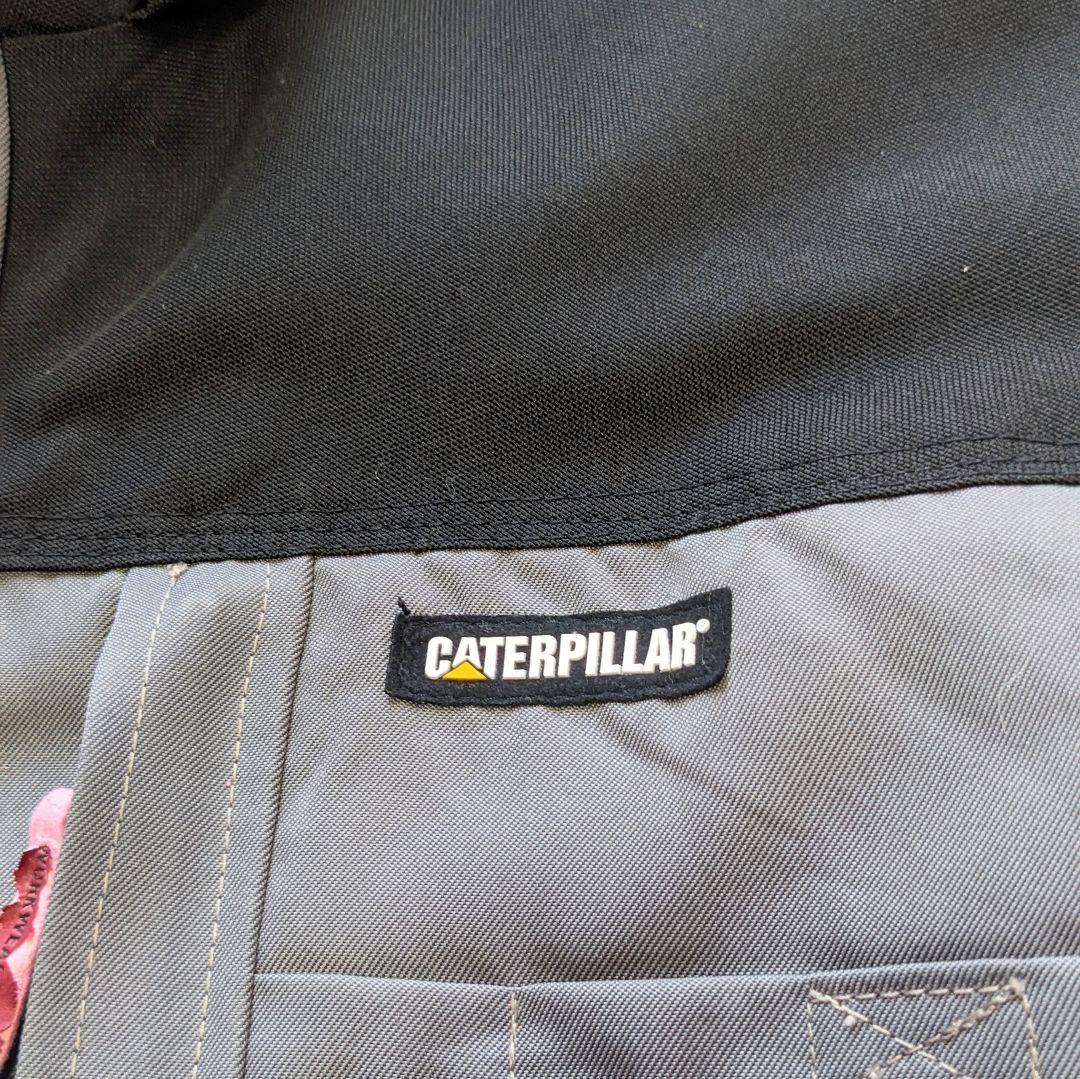 CAT 2XL 切り替え ワークジャケット 中綿キルティング ビッグサイズ 古着