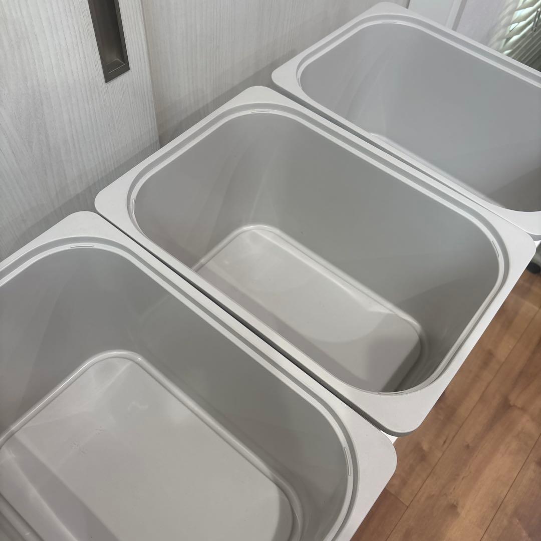 18日までお値下げ。IKEA トロファスト　ホワイト収納棚