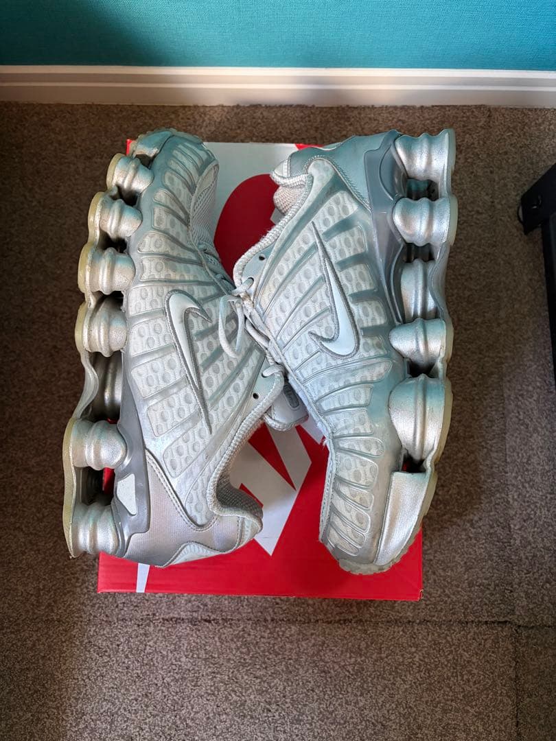 27.5センチNike Shox Silver ショックス シルバー　最終値下げ