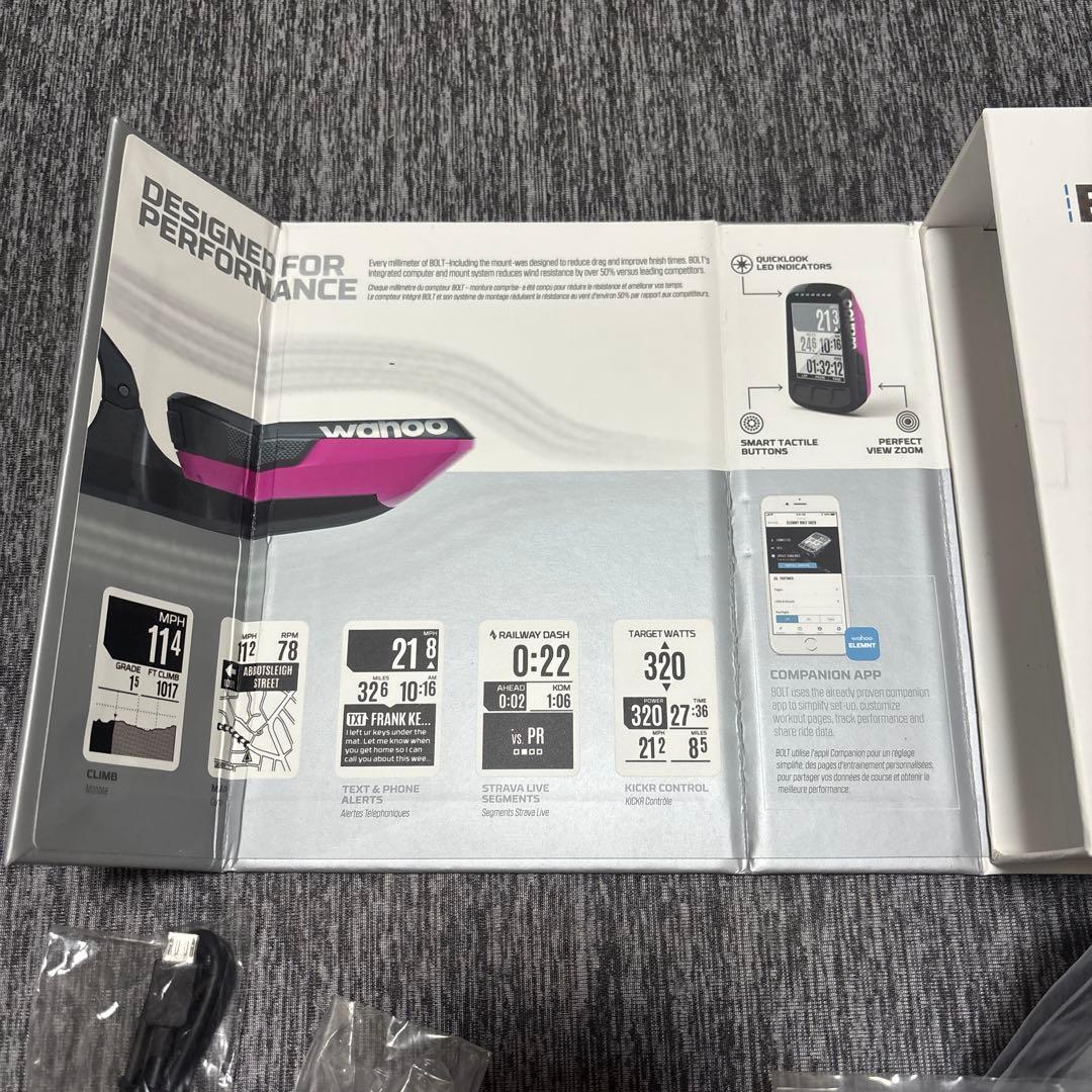 wahoo ELEMNT BOLT GPSサイクルコンピュータ 限定版