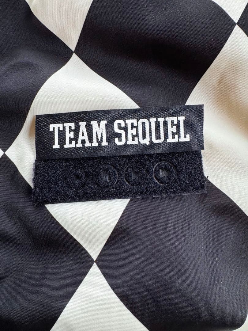 SEQUEL シークエル　MA-1 ダイヤ柄　ブラック　XL 藤原ヒロシ