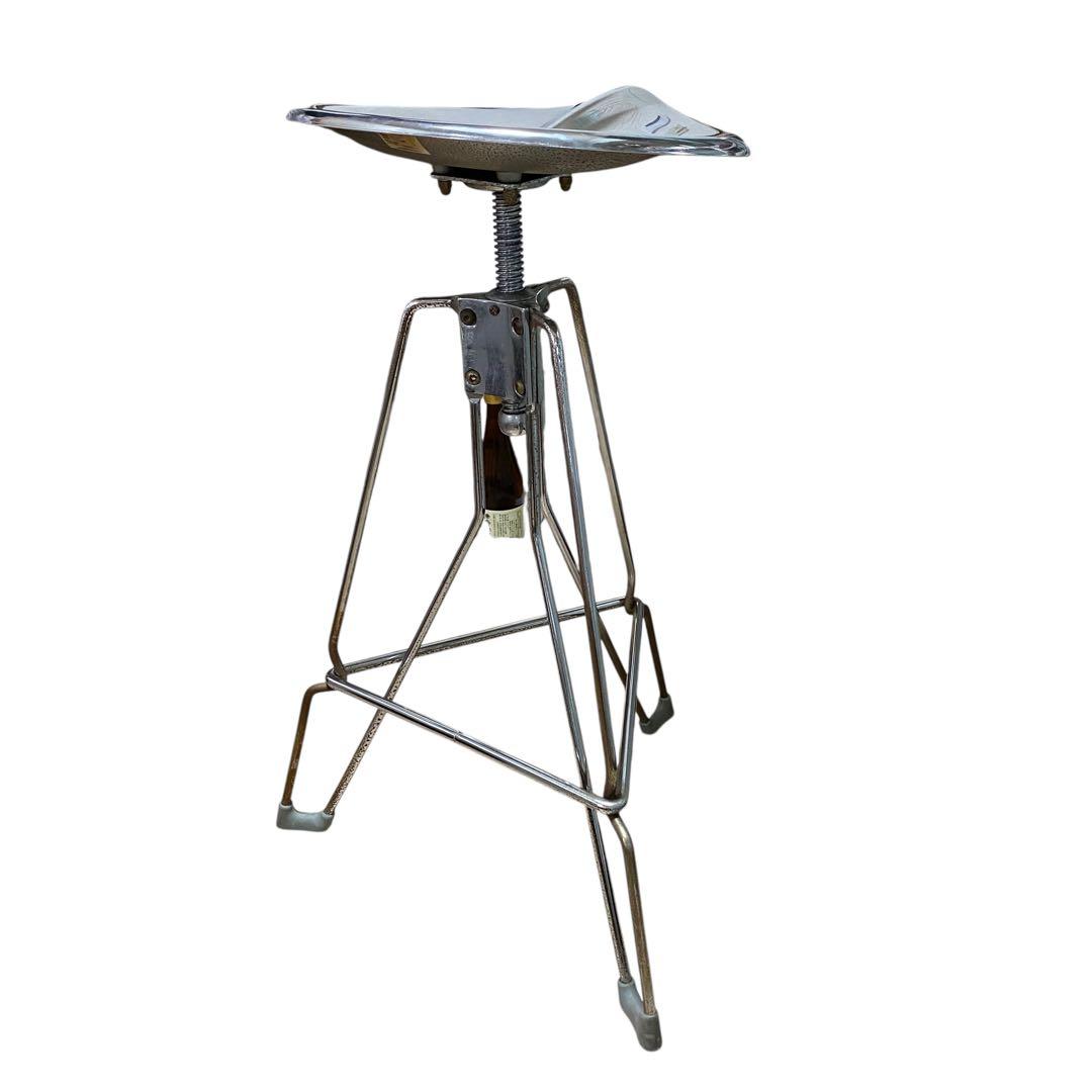 【良品】DULTON CLIPPER BAR STOOL Chrome メタル