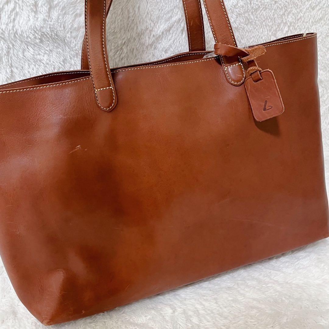 土屋鞄 ラージトート トートバッグ ツチヤカバン 牛革 ブラウン