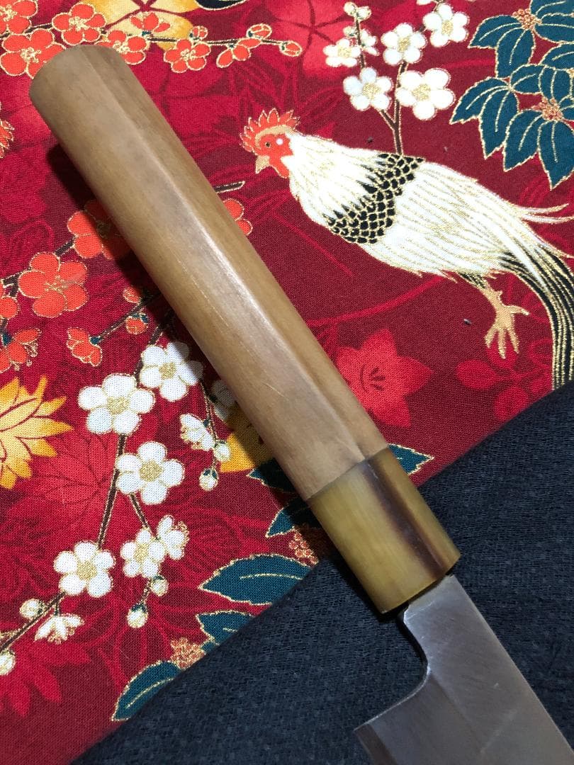 【研ぎ済み】青鋼・本鍛錬・水牛口　堺菊　柳刃包丁　刺身包丁　ナイフ　料理　釣り