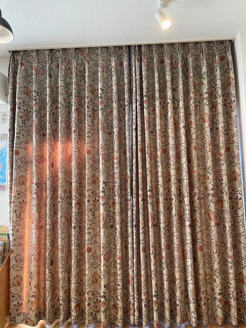 川島織物セルコン　フィーロ　ドレープカーテン　オーダー品　ウィリアムモリス