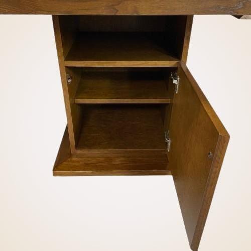 特注 無垢材 収納付き テーブル ダイニングテーブル 作業台 食卓 店舗什器