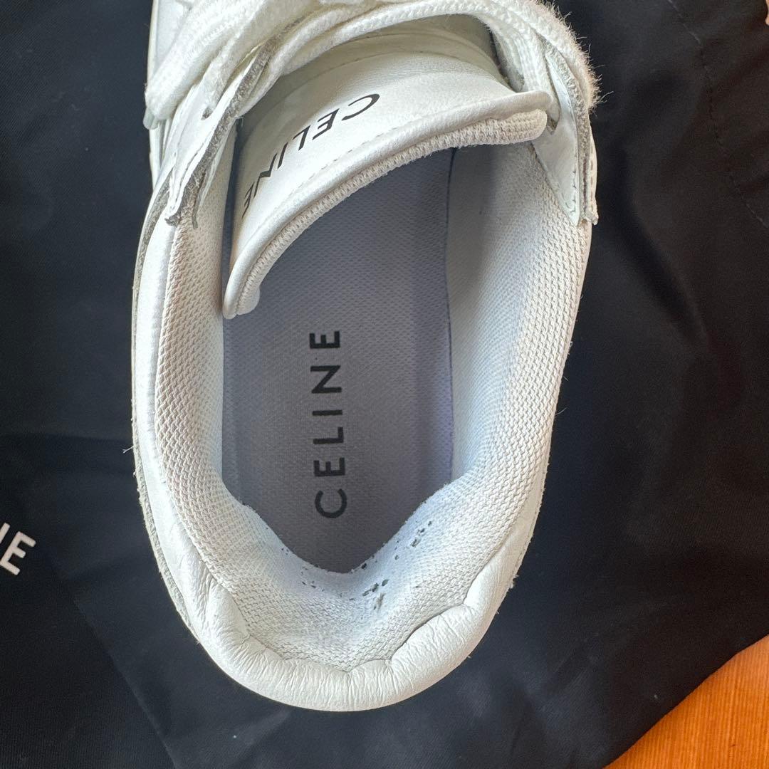 最終価格CELINE ホワイト プラットフォームスニーカー