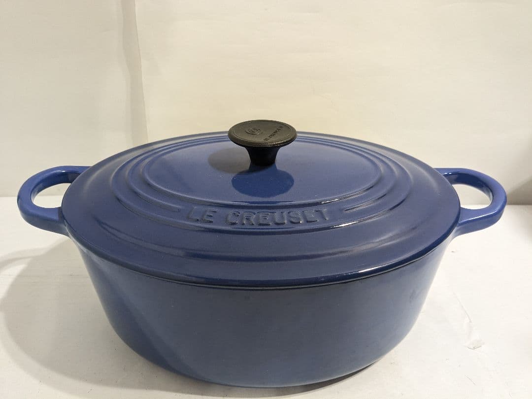 ル・クルーゼ　Le　Creuset　オーバル　ブルー　25cm