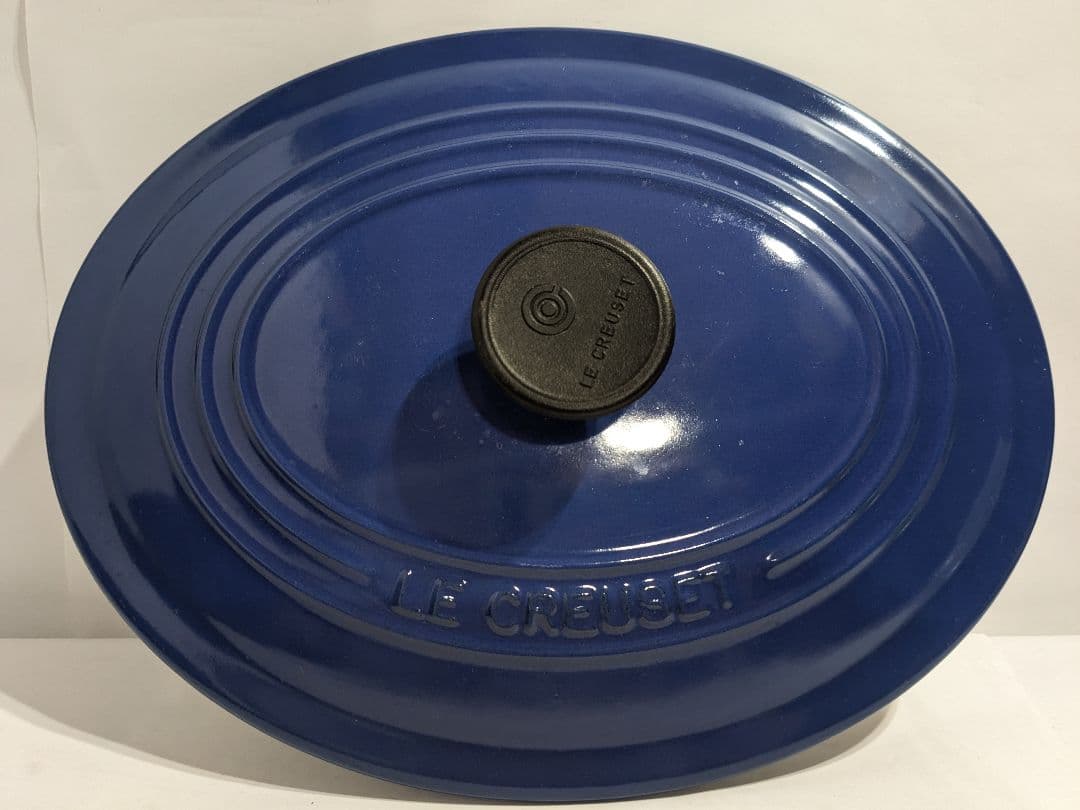 ル・クルーゼ　Le　Creuset　オーバル　ブルー　25cm