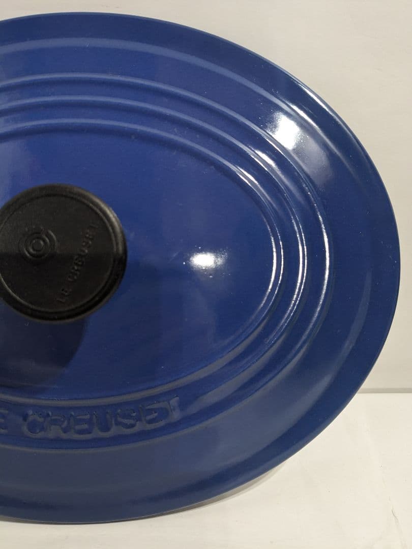 ル・クルーゼ　Le　Creuset　オーバル　ブルー　25cm