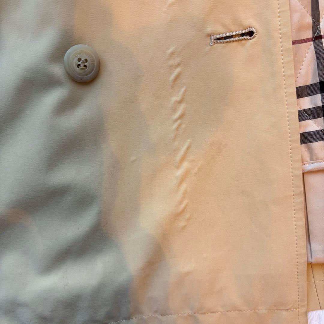 バーバリーロンドン　トレンチコート キルティング　ノバチェック ベージュ L