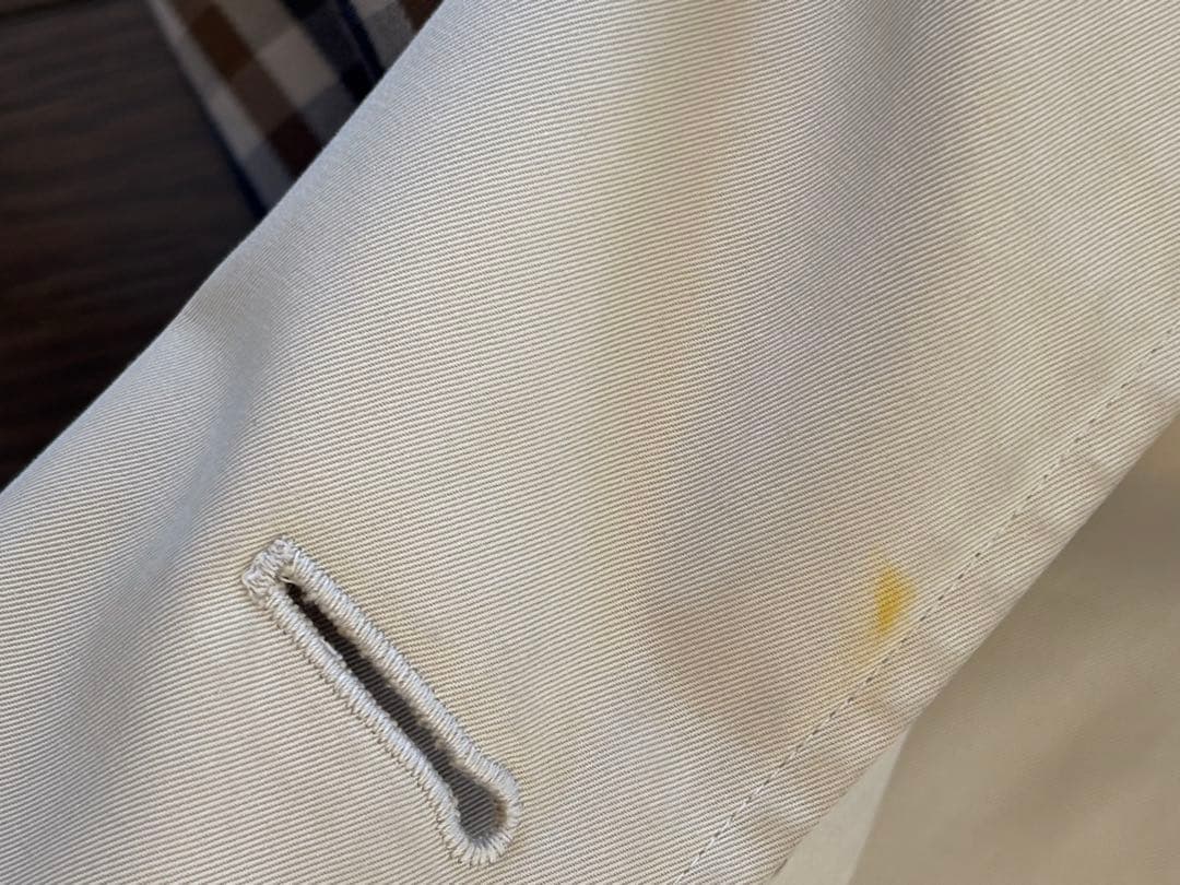 Aquascutum オフホワイト サイズ38 ライナー欠品　着丈リフォーム済み