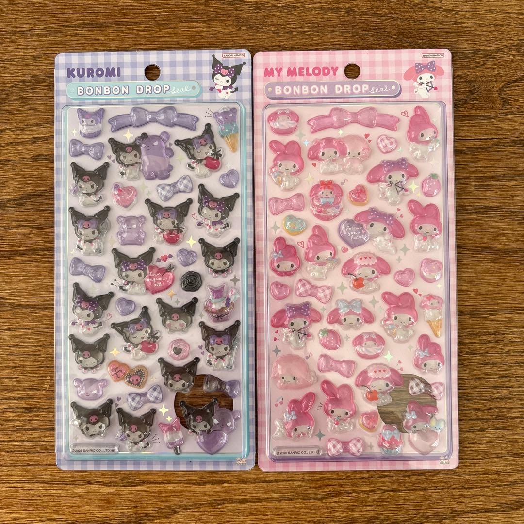 【正規品】　サンリオ　第2弾　ボンボンドロップシール　5種セット