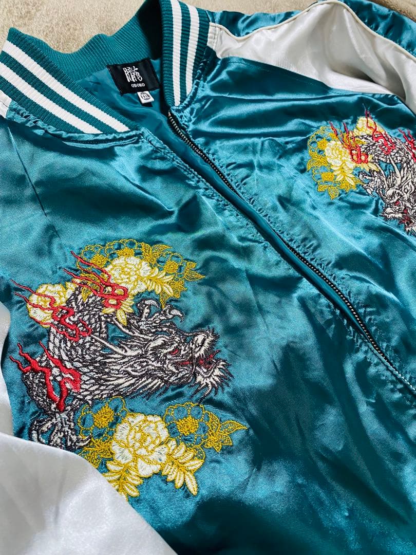 OBORO 美品 龍 日本限定 スカジャン unisex vintage サテン