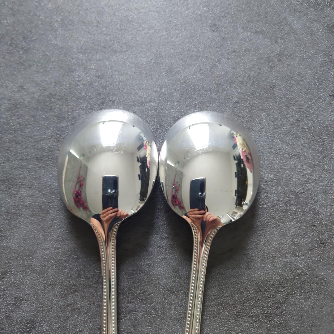 希少 美品 クリストフル パール コンソメスプーン 2点
