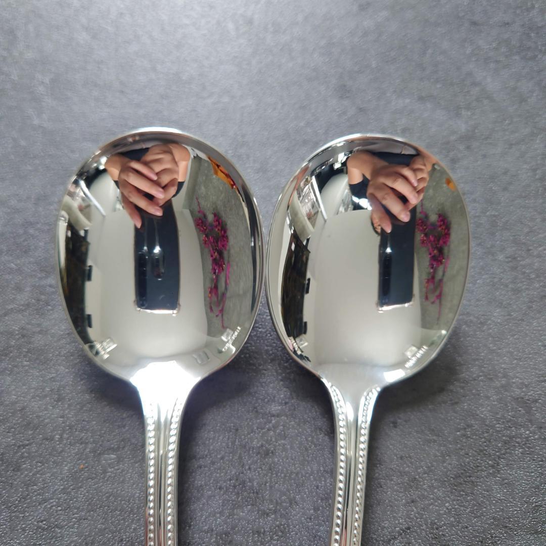 希少 美品 クリストフル パール コンソメスプーン 2点