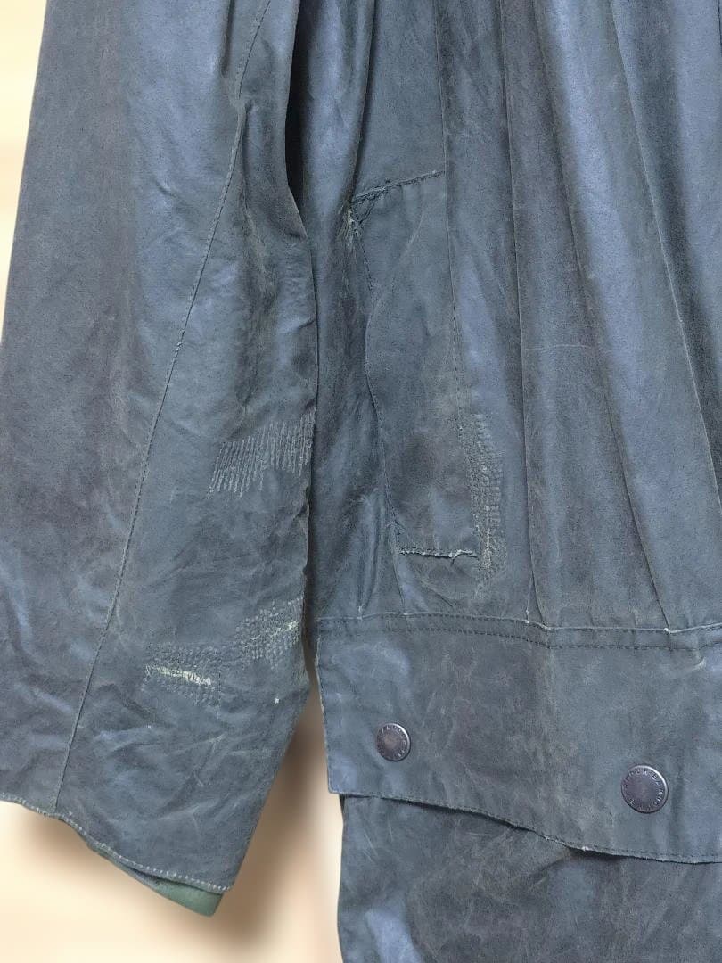 Barbour BORDER ボーダー 90s 44 セージ リワックス済！