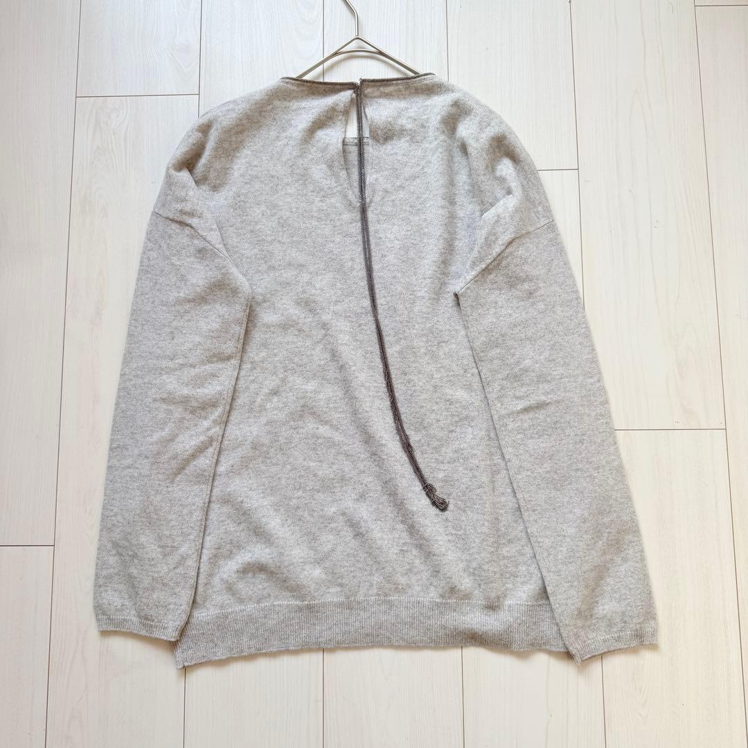 希少✨ブルネロクチネリ　カシミヤ100 モニーレ装飾 オーバーサイズ ニット