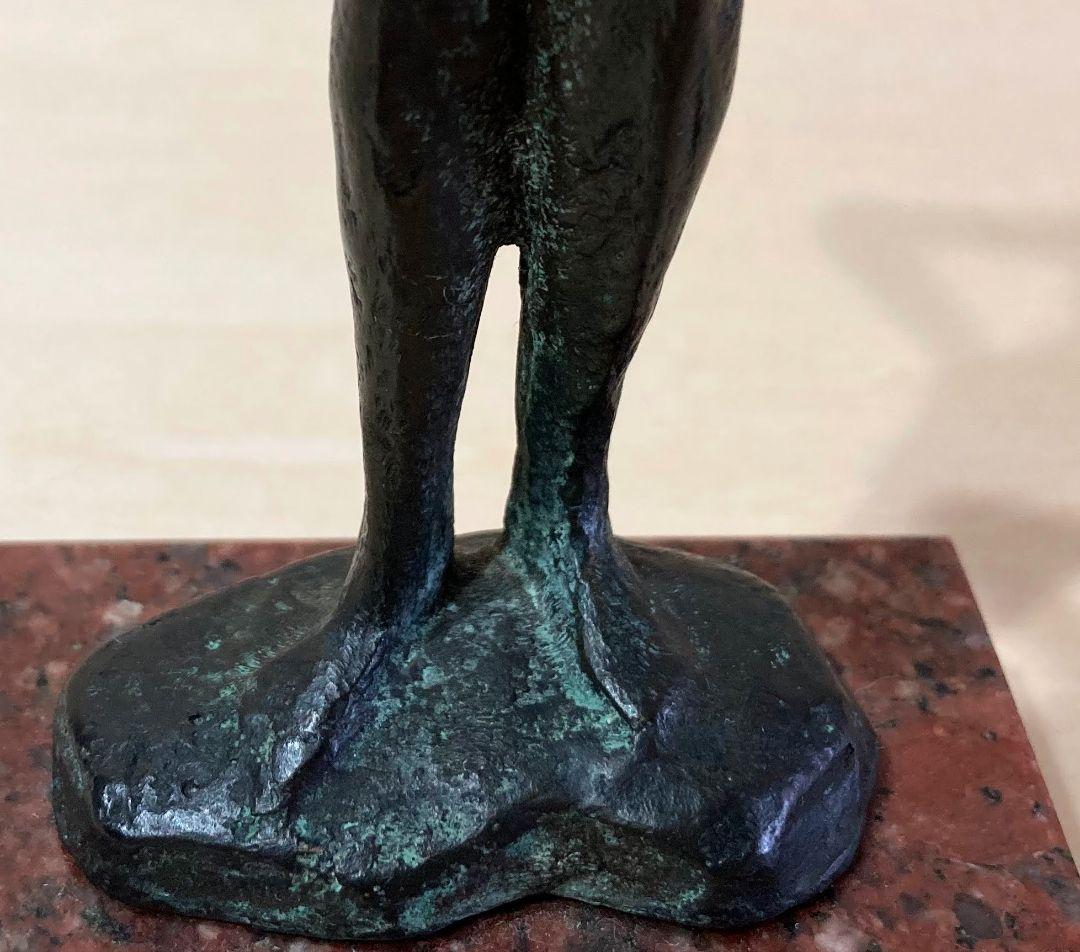 重岡建治「立てる女」 ● 女性像のブロンズ作品 日展入選 芸術彫刻家 ●