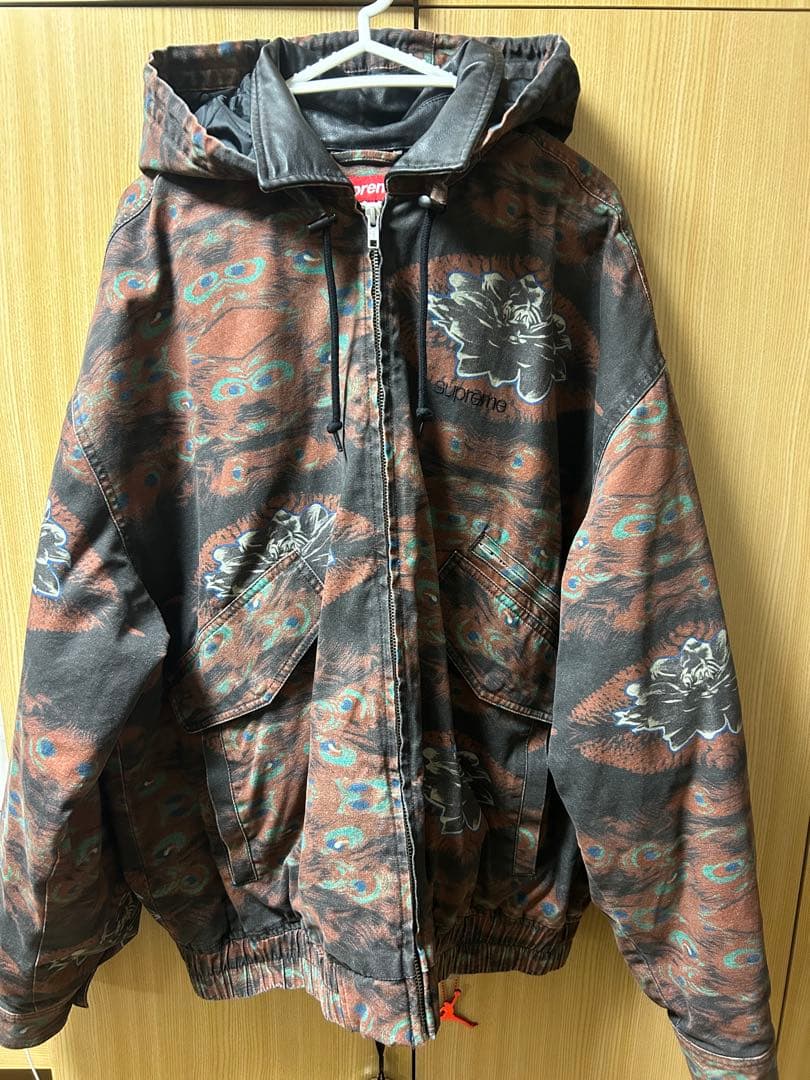 ジャケット・アウター Supreme Leather Collar Utility Jacket XL