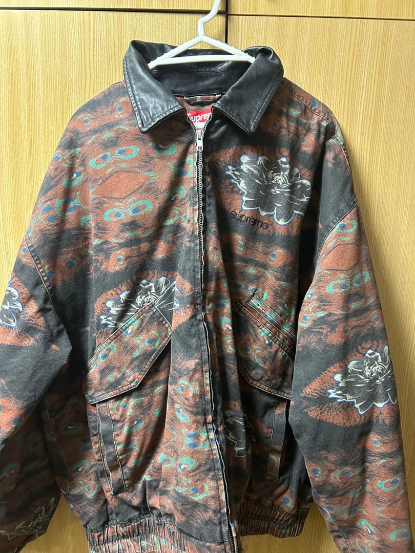 ジャケット・アウター Supreme Leather Collar Utility Jacket XL