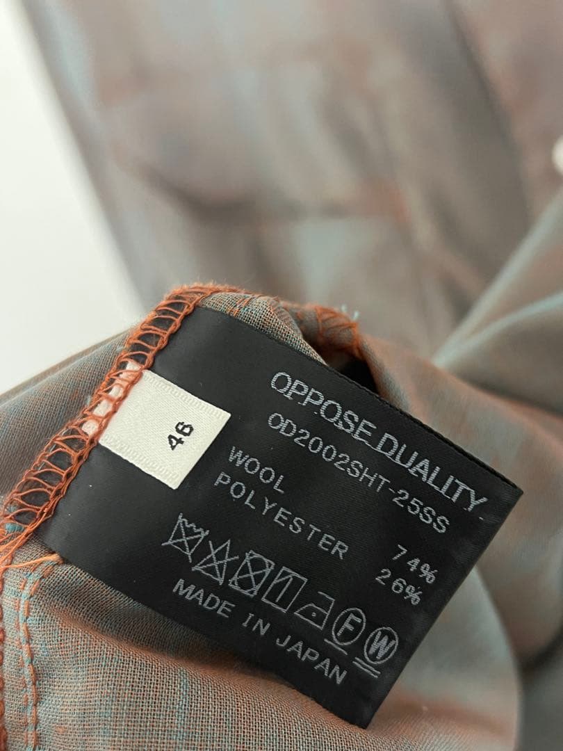 トップス OPPOSE DUALITY 25ssChambray Panel Shirts