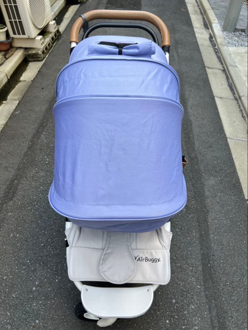 【付属品付き】Air Buggy ベビーカー ライトパープル
