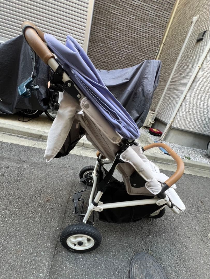 【付属品付き】Air Buggy ベビーカー ライトパープル