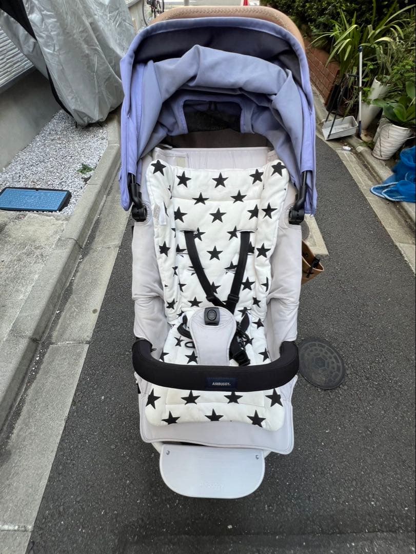 【付属品付き】Air Buggy ベビーカー ライトパープル