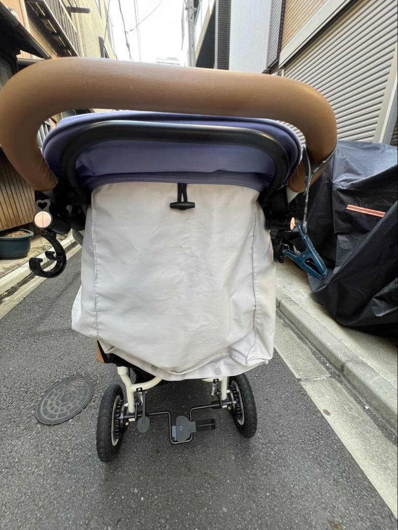 【付属品付き】Air Buggy ベビーカー ライトパープル