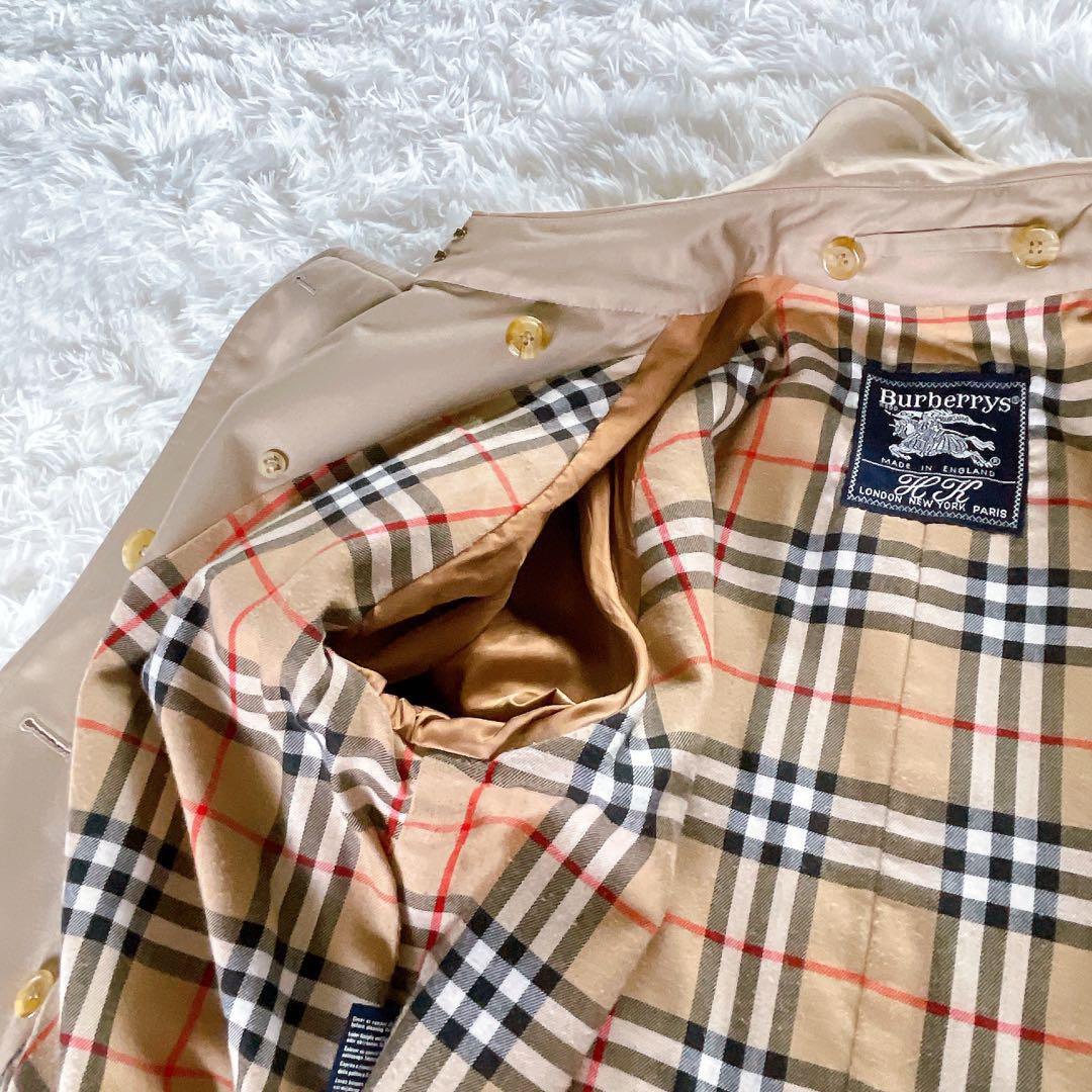 希少✨【バーバリーズ】ライナー付きロングトレンチコート ベージュ ノバチェック