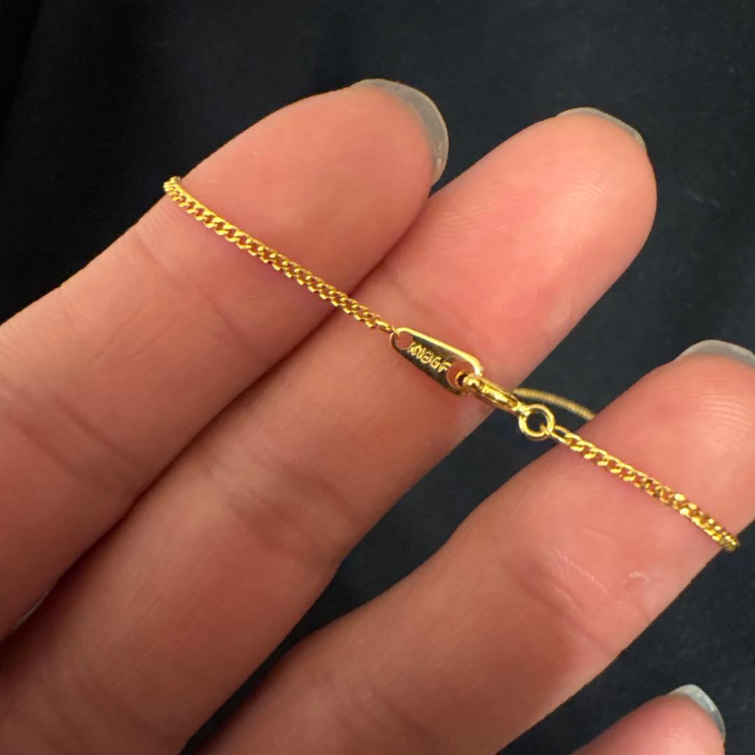 k18gp 喜平ネックレス 2面カット 45cm