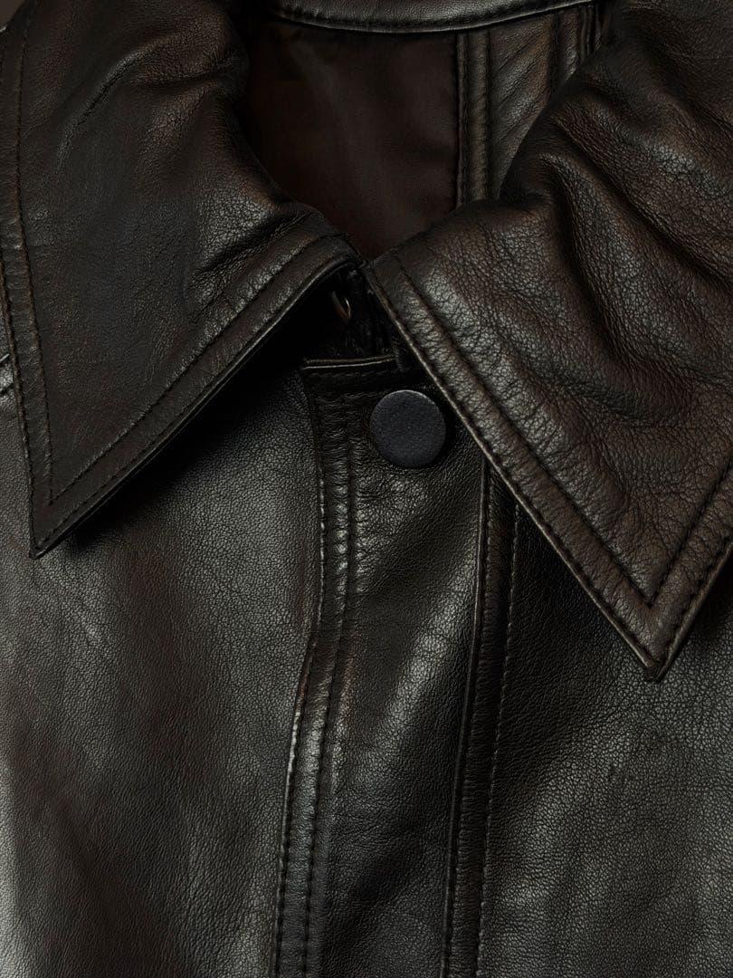 rokh  leather coat レザーコート