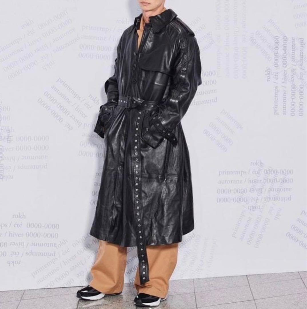 rokh  leather coat レザーコート