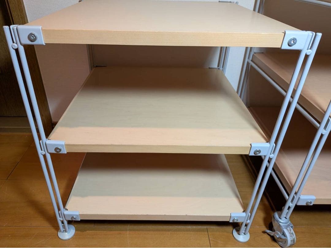 ■送料込■無印 スチールユニットシェルフ 2セット 棚 収納 ラックMUJI