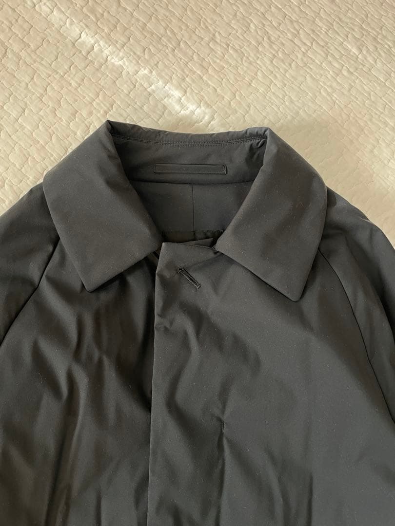 UNITED ARROWS ブラック ステンカラーコート プリマロフト機能素材
