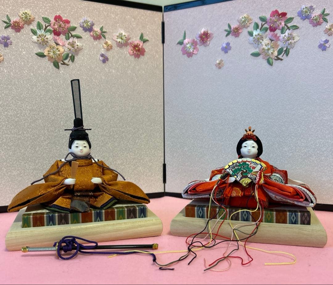 芥子雛　雛人形　お雛様　ミニ雛　衣装着　内裏雛　ふらここ　ひととえ　好きな方に