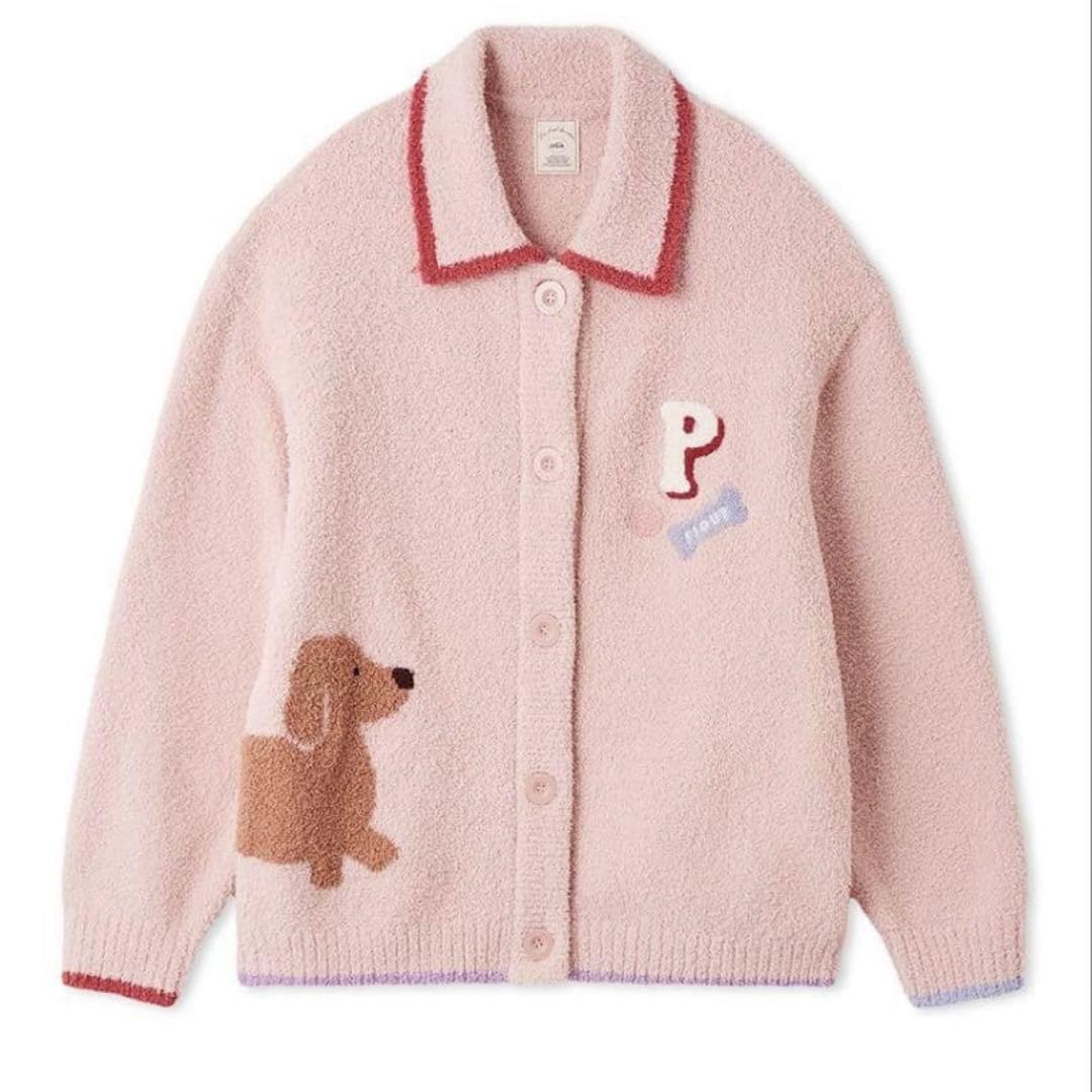 【新品】 ジェラピケ ベビモコダックスフンドジャガードカーディガン ダックス