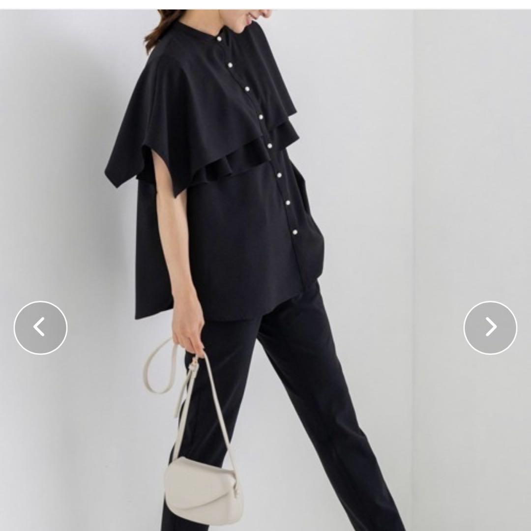 完売品　sono ダブルフリルケープブラウス　ソーノ
