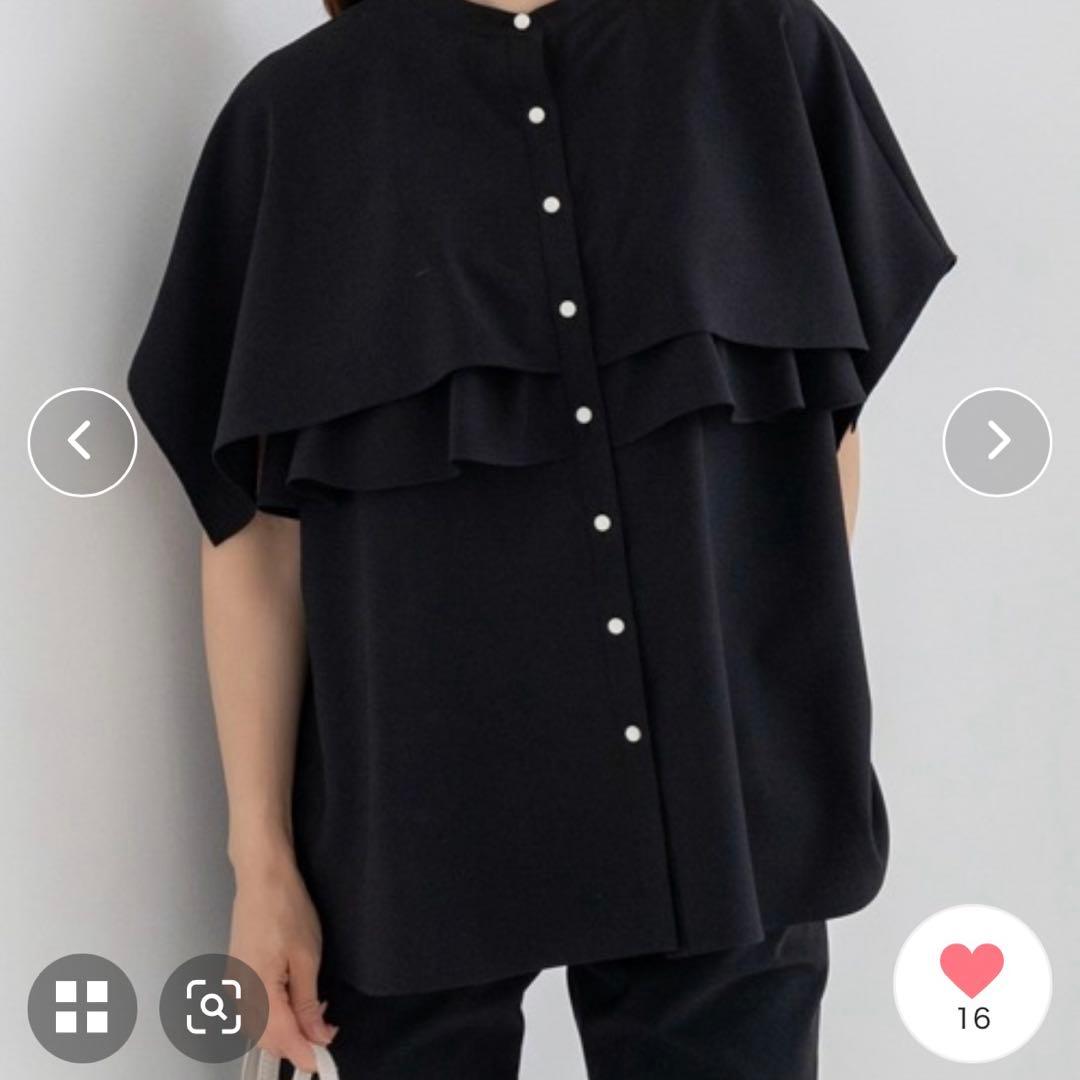 完売品　sono ダブルフリルケープブラウス　ソーノ